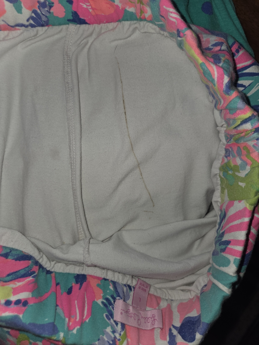 Lilly Pulitzer Multicolor Pink Teal Green Floral Skort - Picture 6 of 8